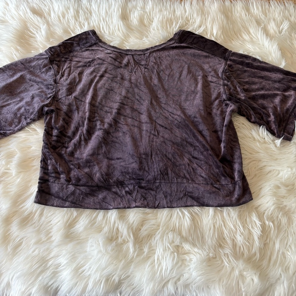 We The Free Women's Velvet Purple Blouse